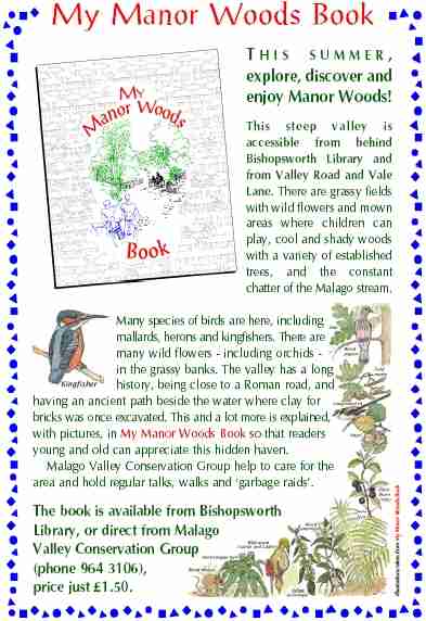 'My Manor Woods Book' poster